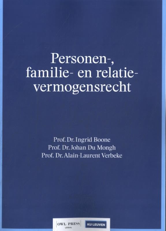 Personen-, familie- en familiaal vermogensrecht book