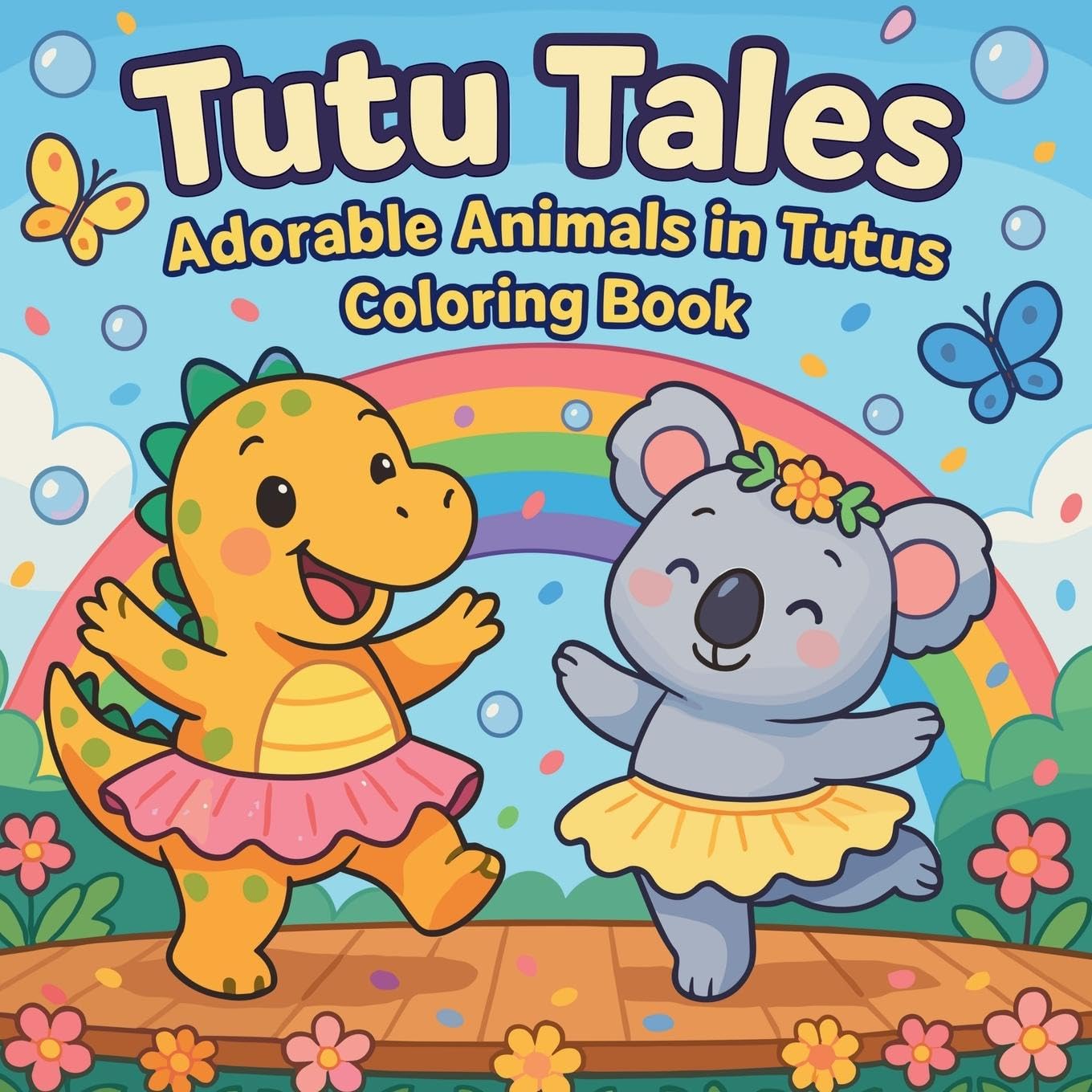 Tutu Tales - Adorable Animals in Tutus Coloring Book Tiptoi & Games