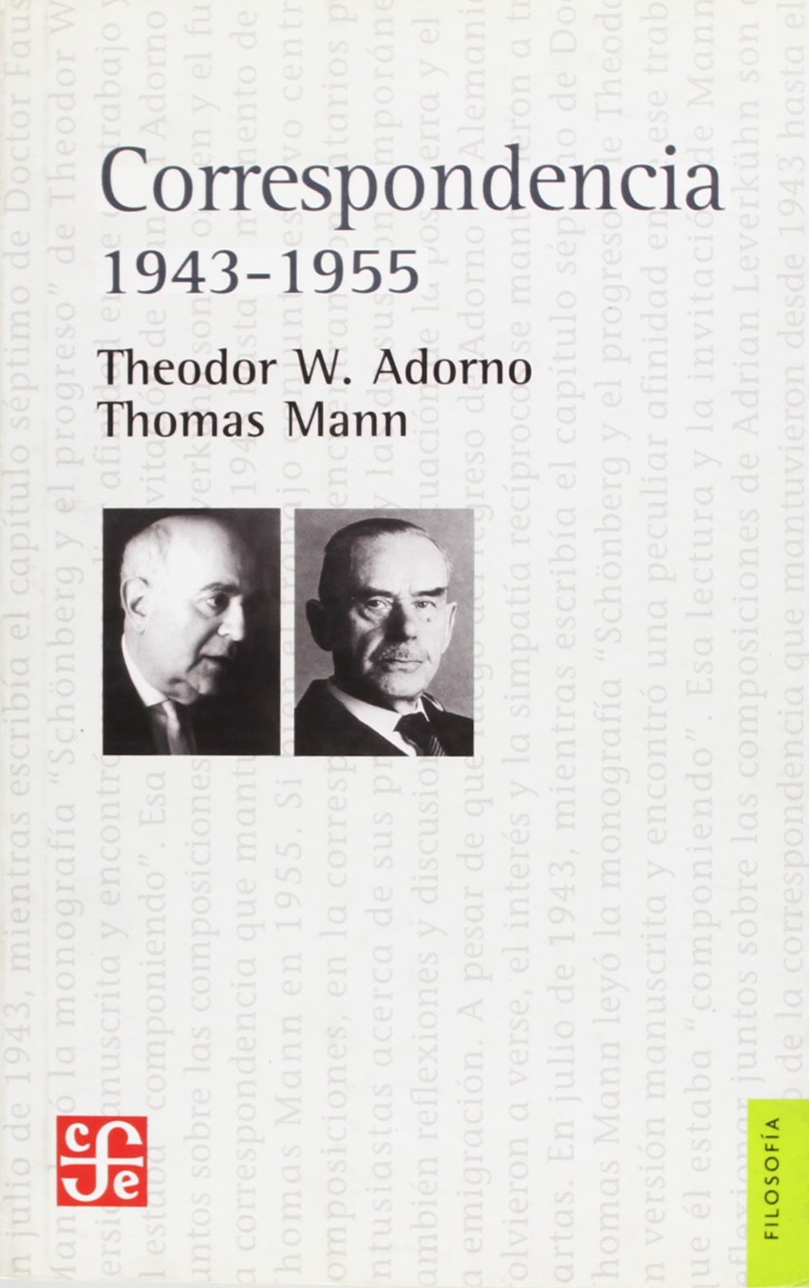 Correspondencia 1943-1955 (Filosofia) Philosophy