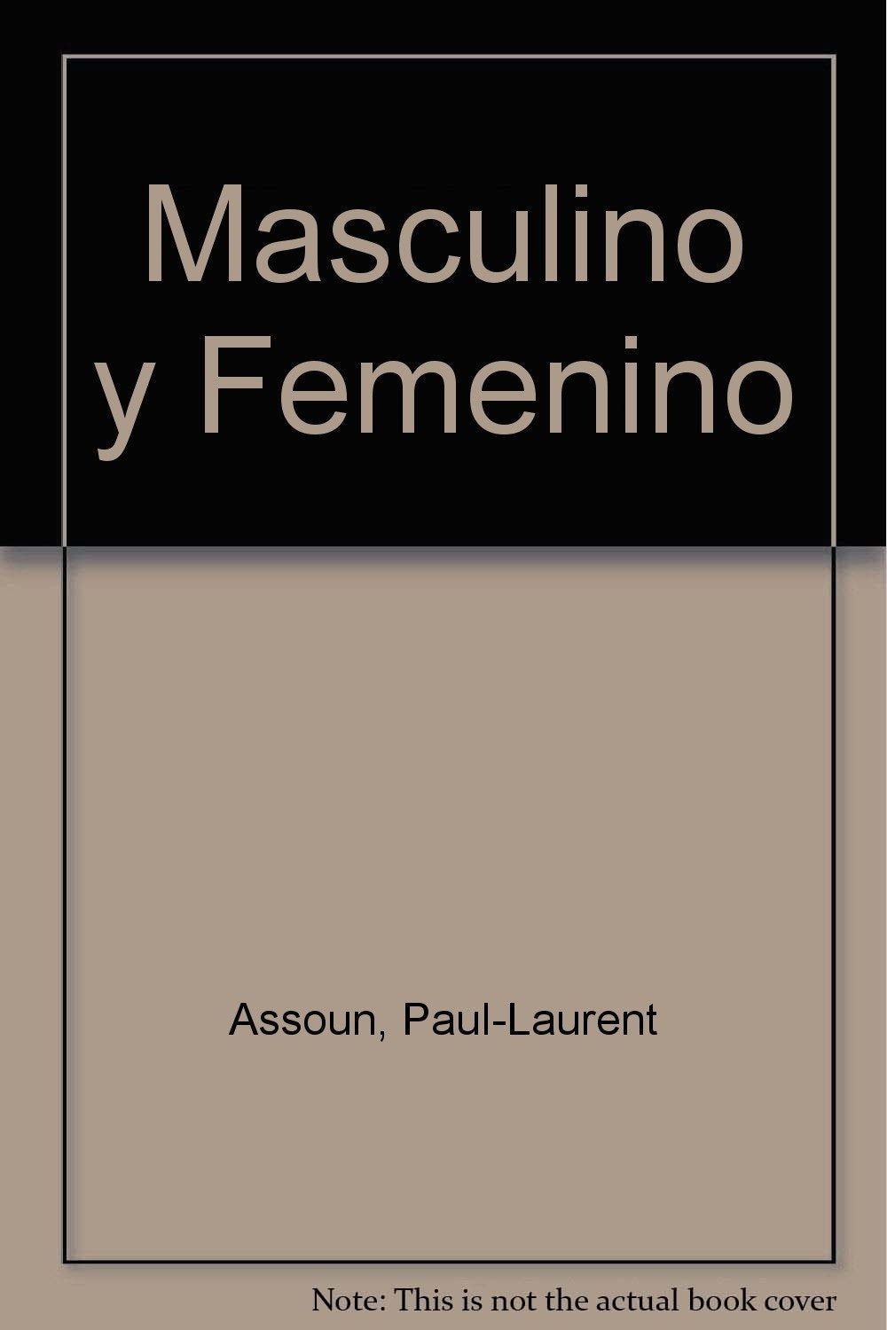 Masculino y Femenino book