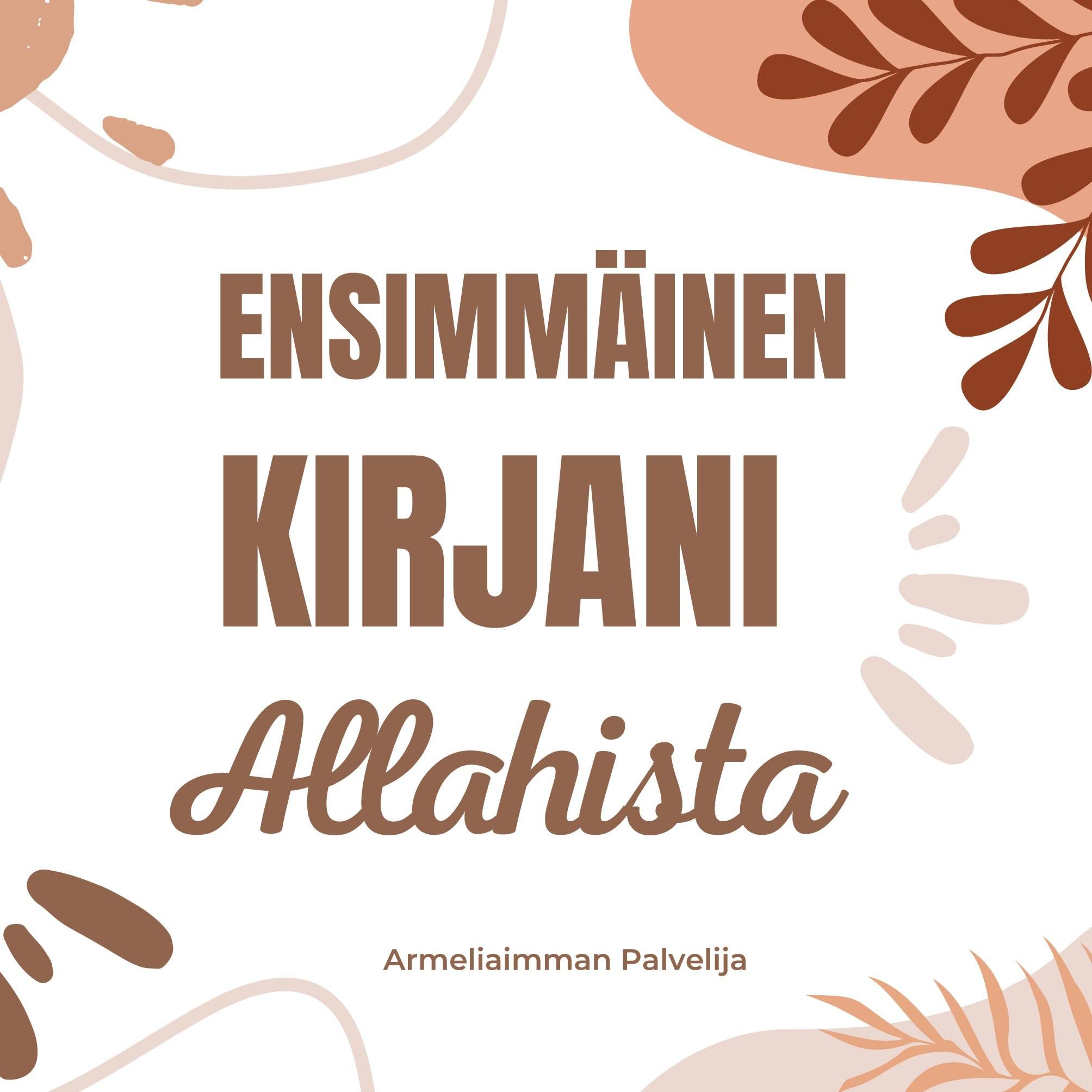 Ensimmäinen kirjani Allahista book