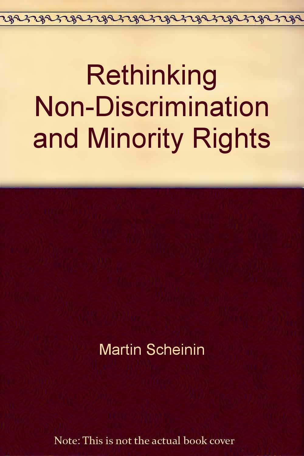 Product Image: Rethinking Non-Discrimination and Minority Rights