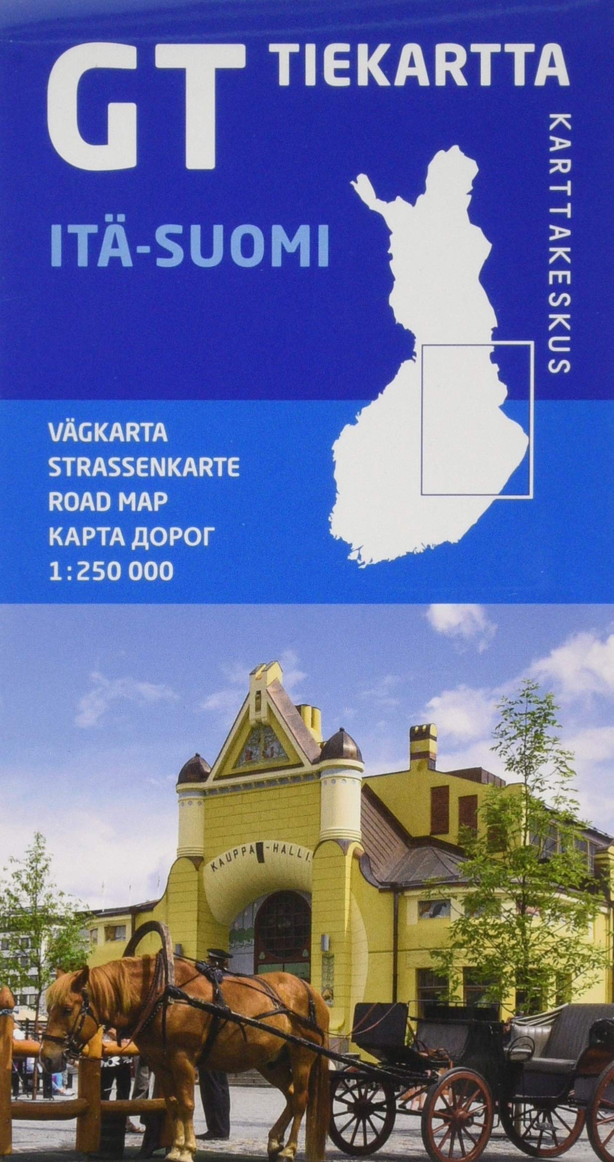 Finland East / Itä-Suomi Road map Leisure, Home & Garden