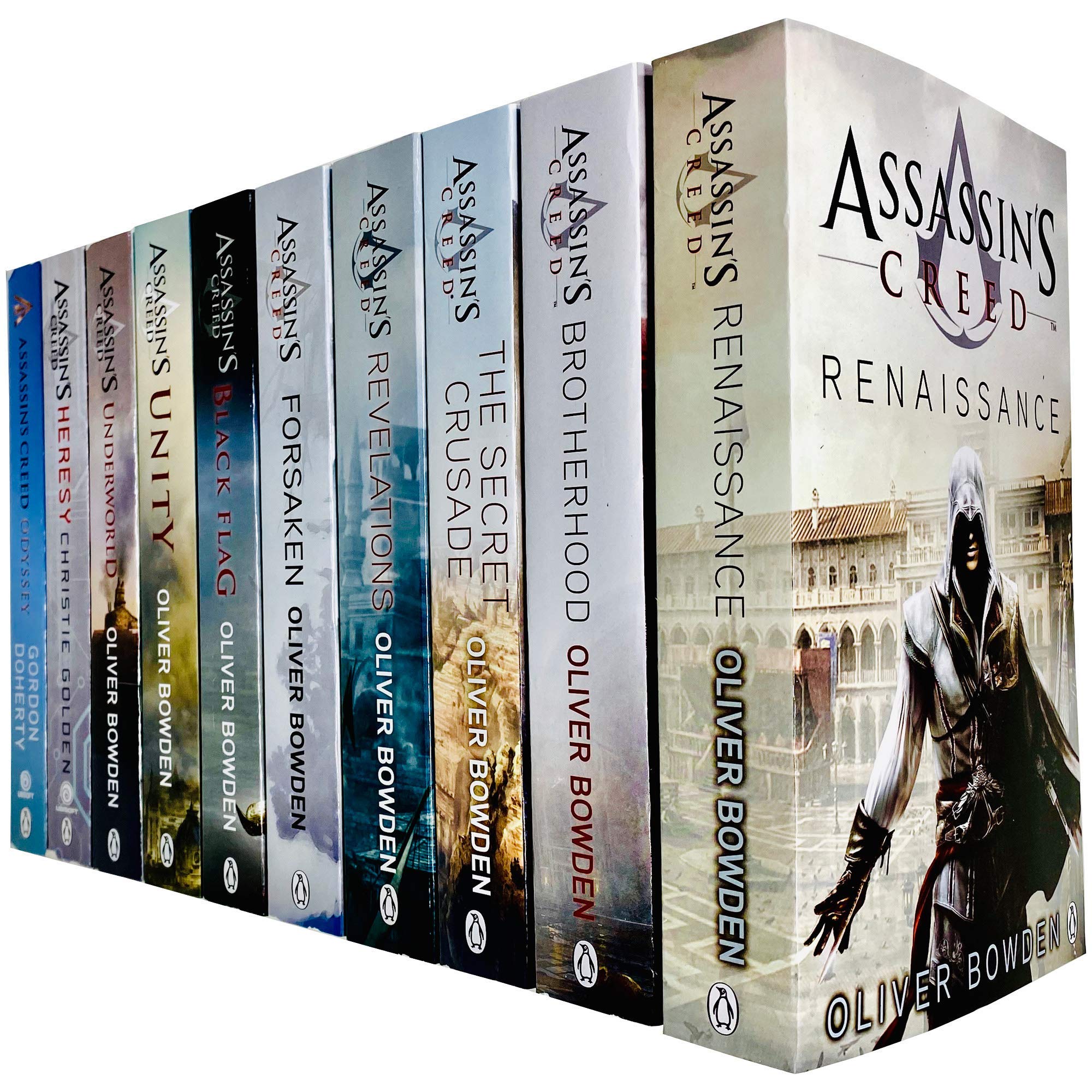 Assassins Creed 3 Books Collection set Volume 1 to 3 by Oliver Bowden (Renaissance, Brotherhood, The Secret Crusade) Books