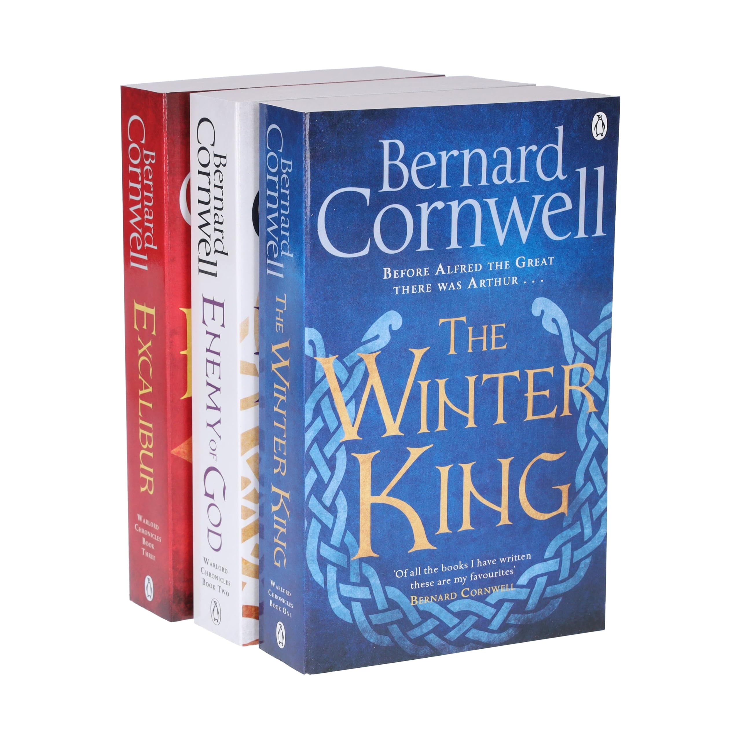 Bernard Cornwell Warlord Chronicles Collection 3 Books Set (The Winter King, Excalibur, Enemy of God) Books
