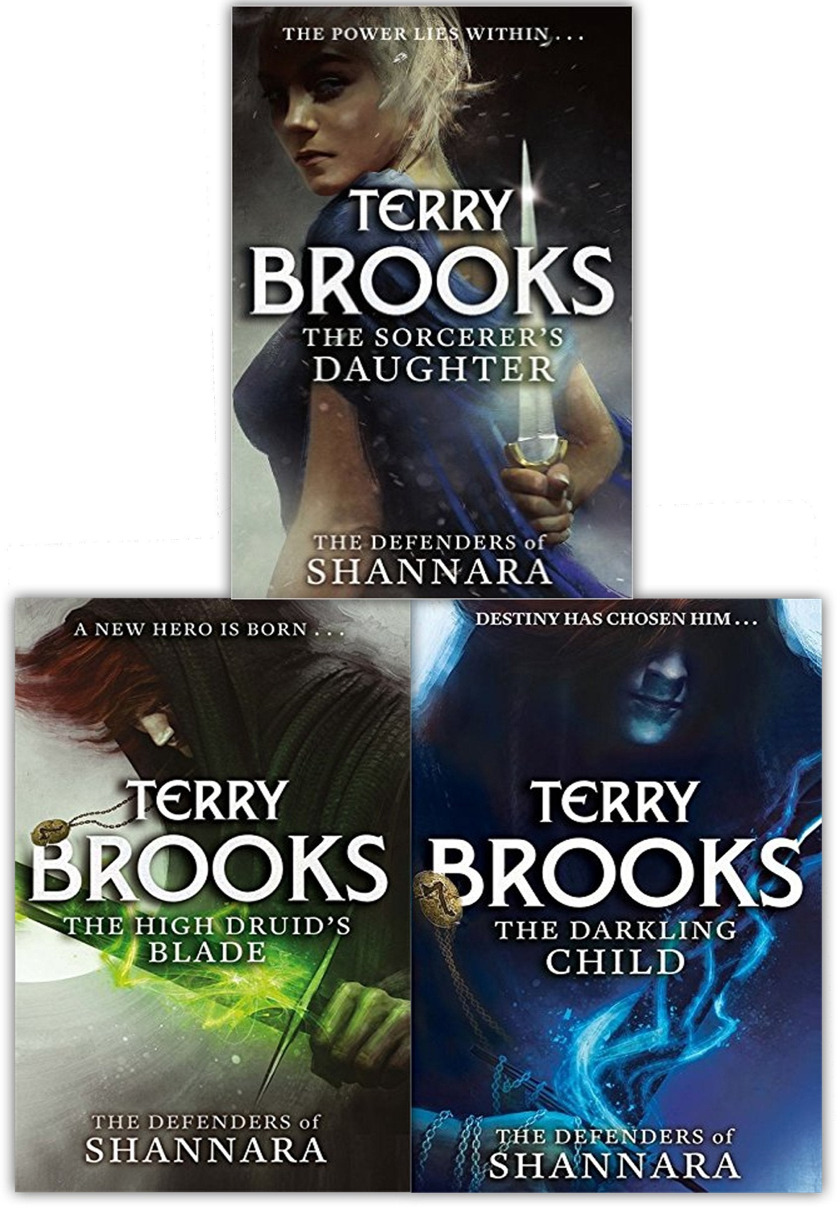 The Defenders of Shannara Series Terry Brooks 3 Books Collection Set (The High Druid's Blade, The Darkling Child, The Sorcerer's Daughter) Books