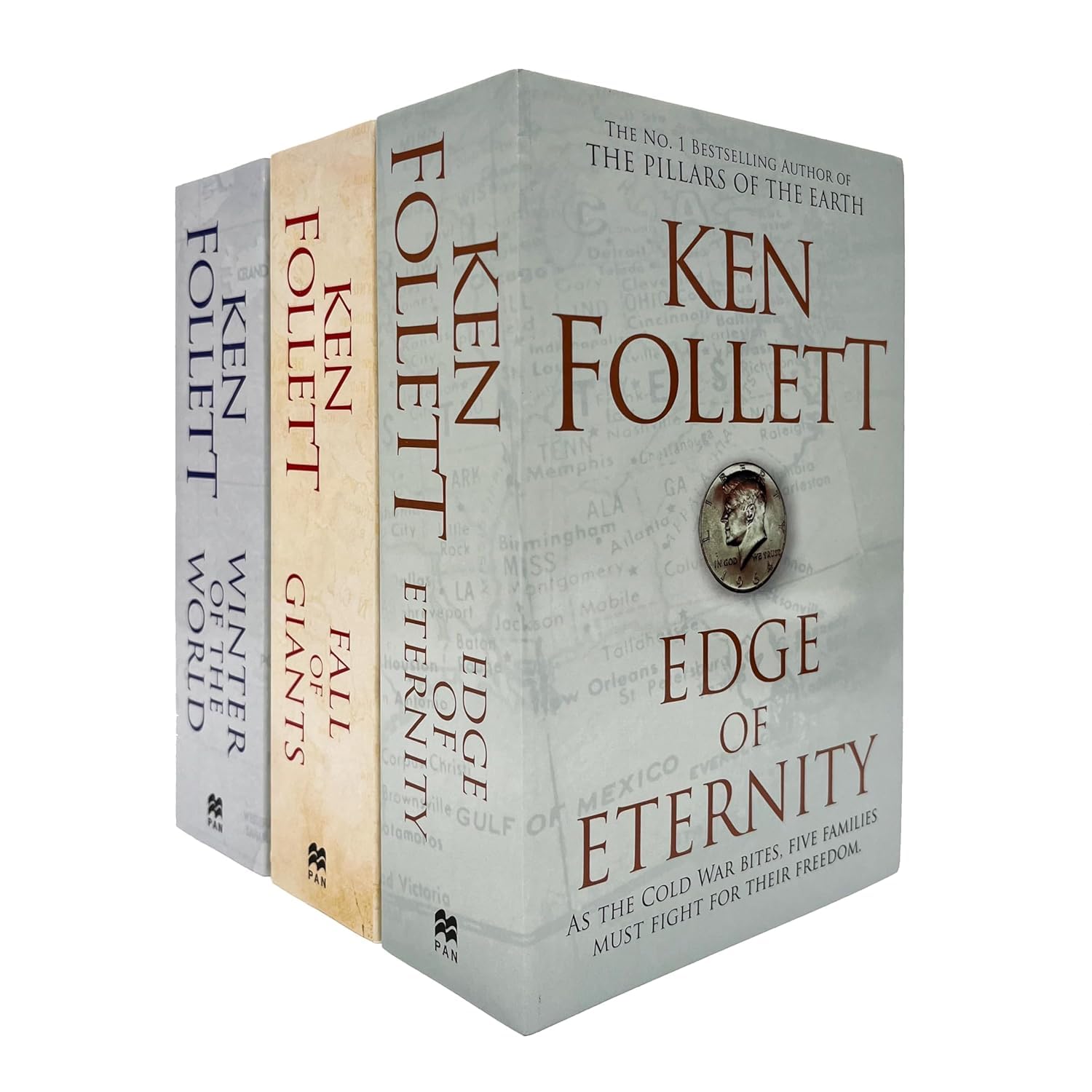Ken Follett Century Trilogy War Stories Collection 3 Books Set (Fall of Giants, Winter of the World , Edge of Eternity) Classics