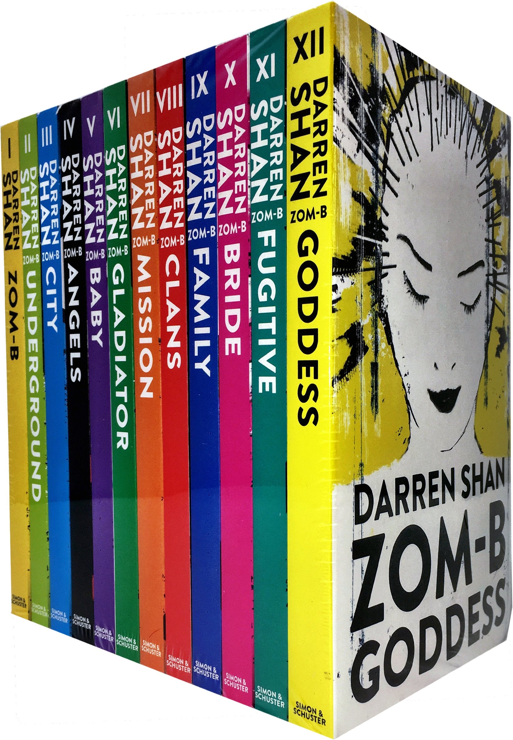 Zom-B 12 Books Collection Set Pack By Darren Shan (Zom-B, Underground, City, Angles, Baby, Gladiator, Mission, Clans, Family, Bridge, Fugitive, Goddess) (Zom B Book 1-12) book