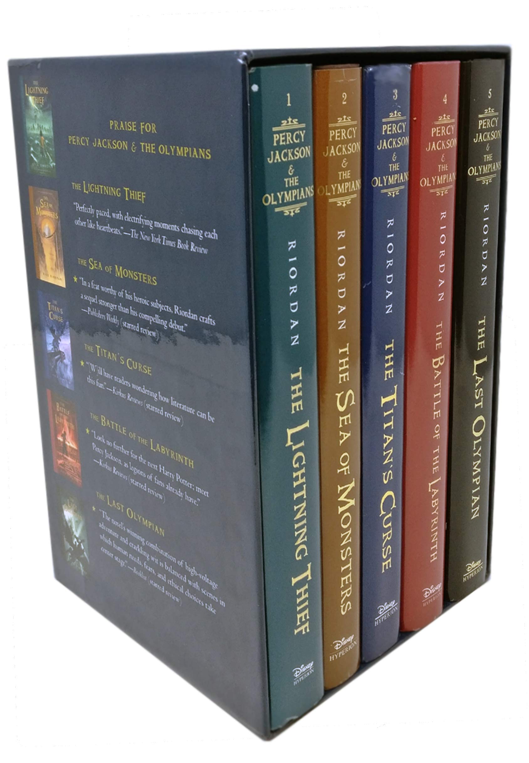 Percy Jackson and the Olympians Collection Rick Riordan 5 Books Set by Rick Riordan Books