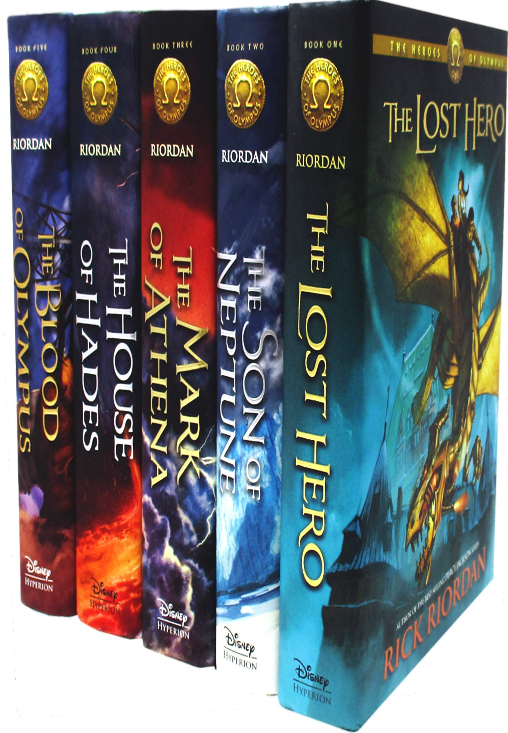 The Heroes of Olympus Collection 5 Books Set Collection by Rick Riordan (Hardback) Children's books