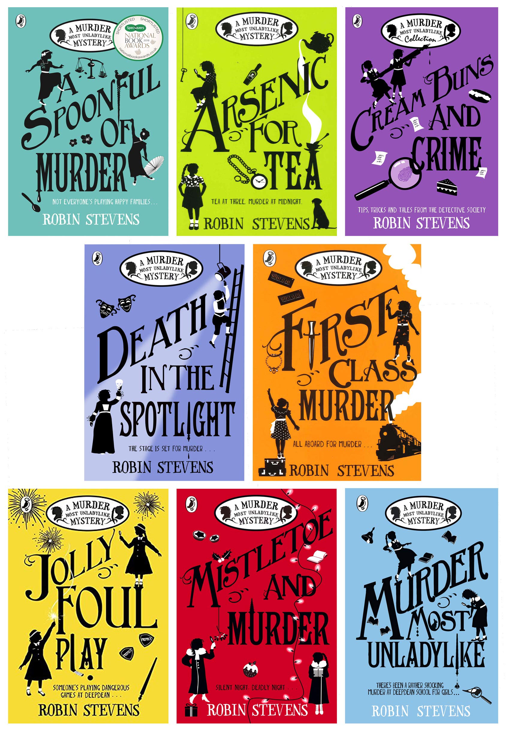 A Murder Most Unladylike Collection 8 Books Set (Cream Buns and Crime, Jollyfoul Play, First Class Murder, Murder Most Unladylike, Mistletoe...) Books