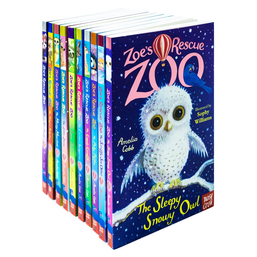 Zoe's Rescue Zoo Collection 9 Books Set by Amelia Cobb (Messy Merrkat, Scruffy Sea Otter, Sleepy Snowy Owl....) Non-fiction