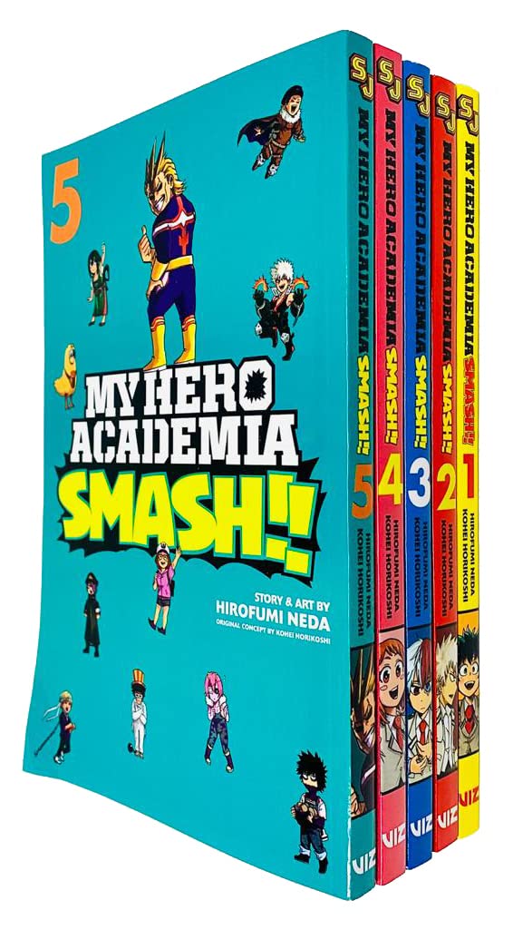My Hero Academia Smash Series (Vol 1-5) Collection 5 Books Set By Kohei Horikoshi Superheroes