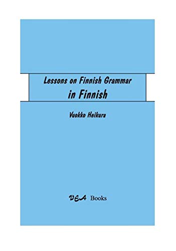 Lessons on Finnish grammar (in Finnish) Books