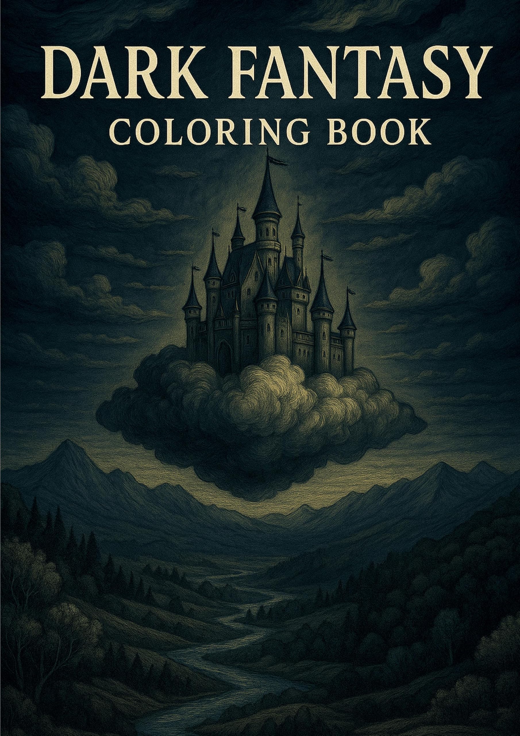 Dark Fantasy Coloring Book Hobbies & Crafts