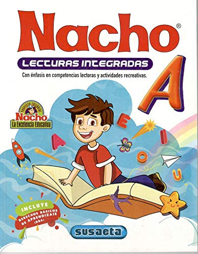 Libro Nacho Lecturas A- Learn Spanish for Kids - Libros en Español para Niños de 5-7 años - 2nd / 3rd Grade Spanish Learning for kids - Spanish Books for Kids - Spanish Workbook Books