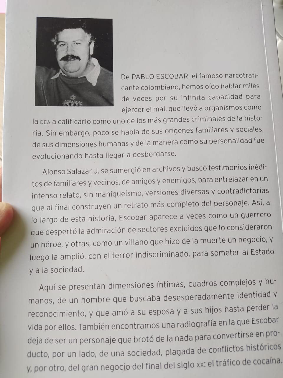 LA PARABOLA DE PABLO Auge y caida de un gran capo del narcotrafico book