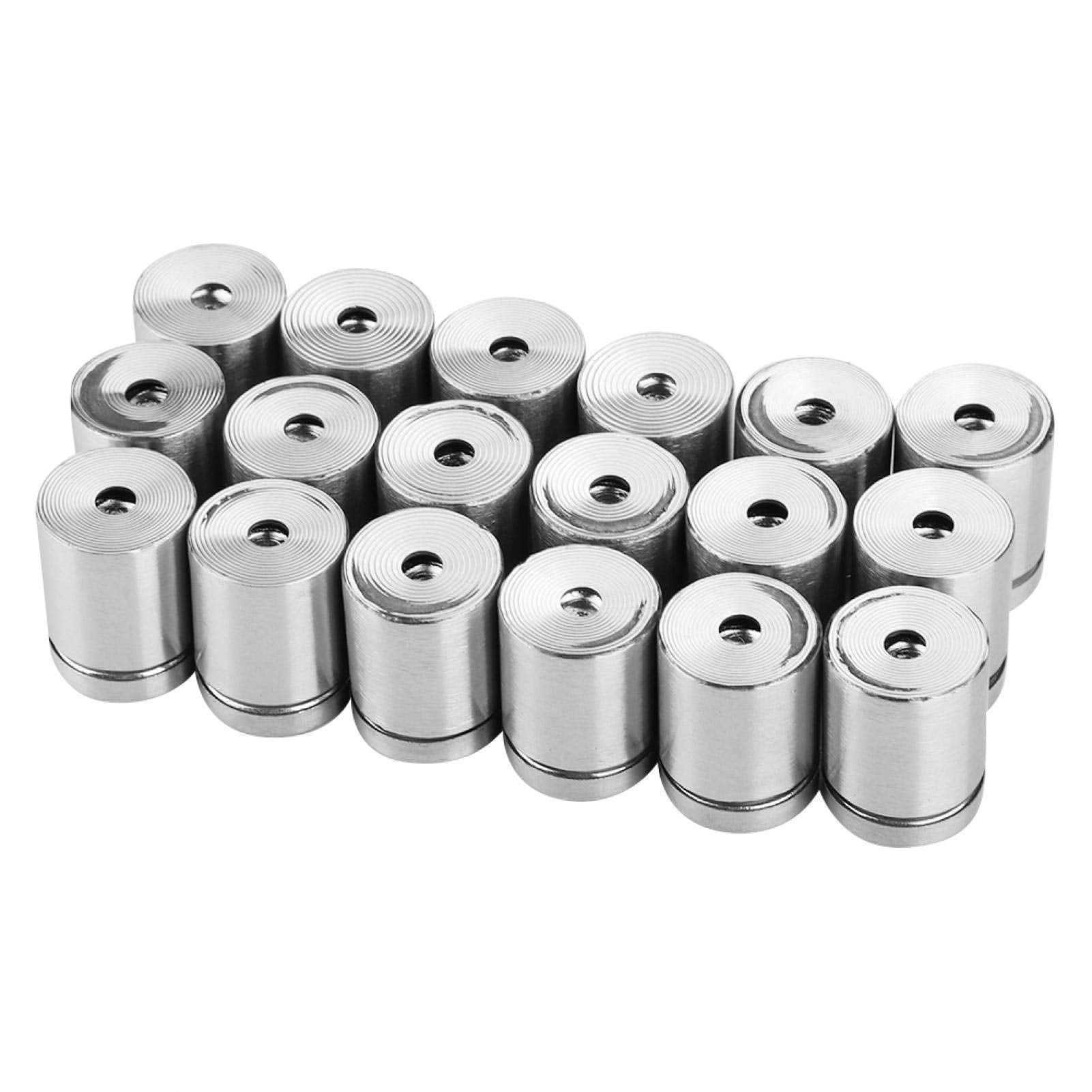 Befestigungsschrauben für Glasabstandsnägel 18pcs M19 * 25mm Glasnadeln aus hochentwickeltem Edelstahl für die Befestigung von Gläsern Books