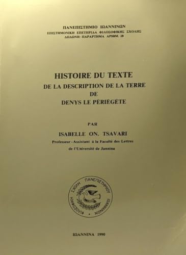 Histoire du texte de la Description de la Terre de Denys le Périégète. Books