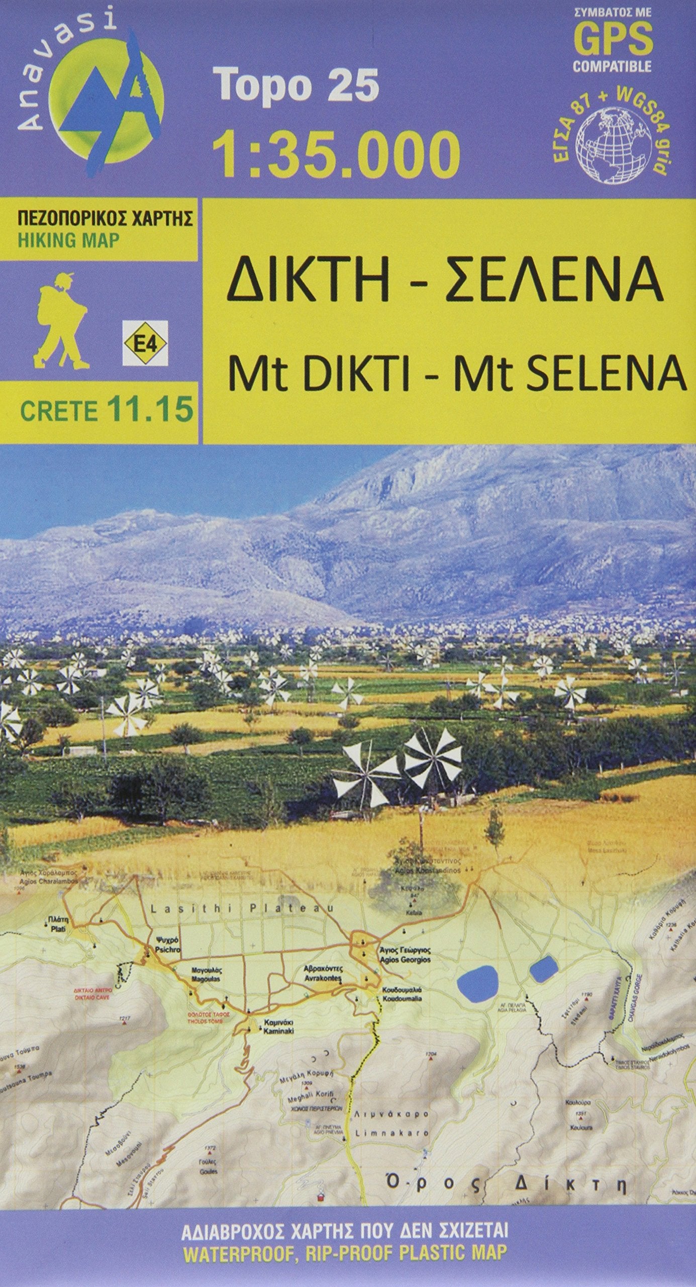 Mount Dikti - Mount Selena 1 : 35 000 Hiking Map Crete 11.15 Leisure, Home & Garden