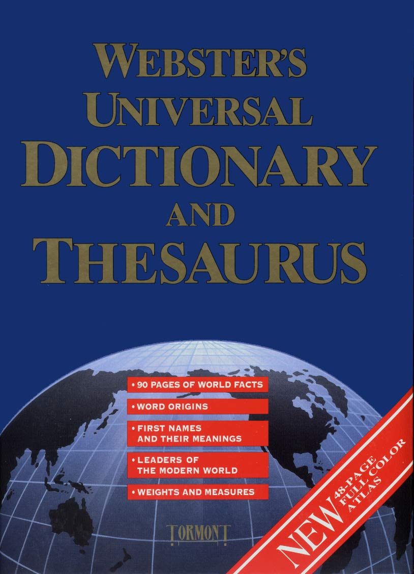 Webster's Universal Dictionary and Thesaurus. NEW: Plus 48- page full colour atlas Books