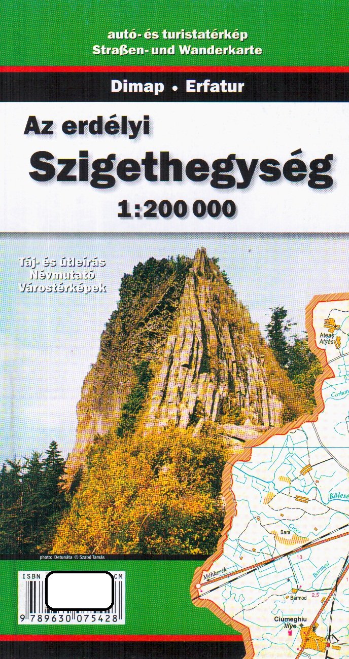 Romania / Apuseni Mountains, Szigethegység 1:200.000 road and hiking map book