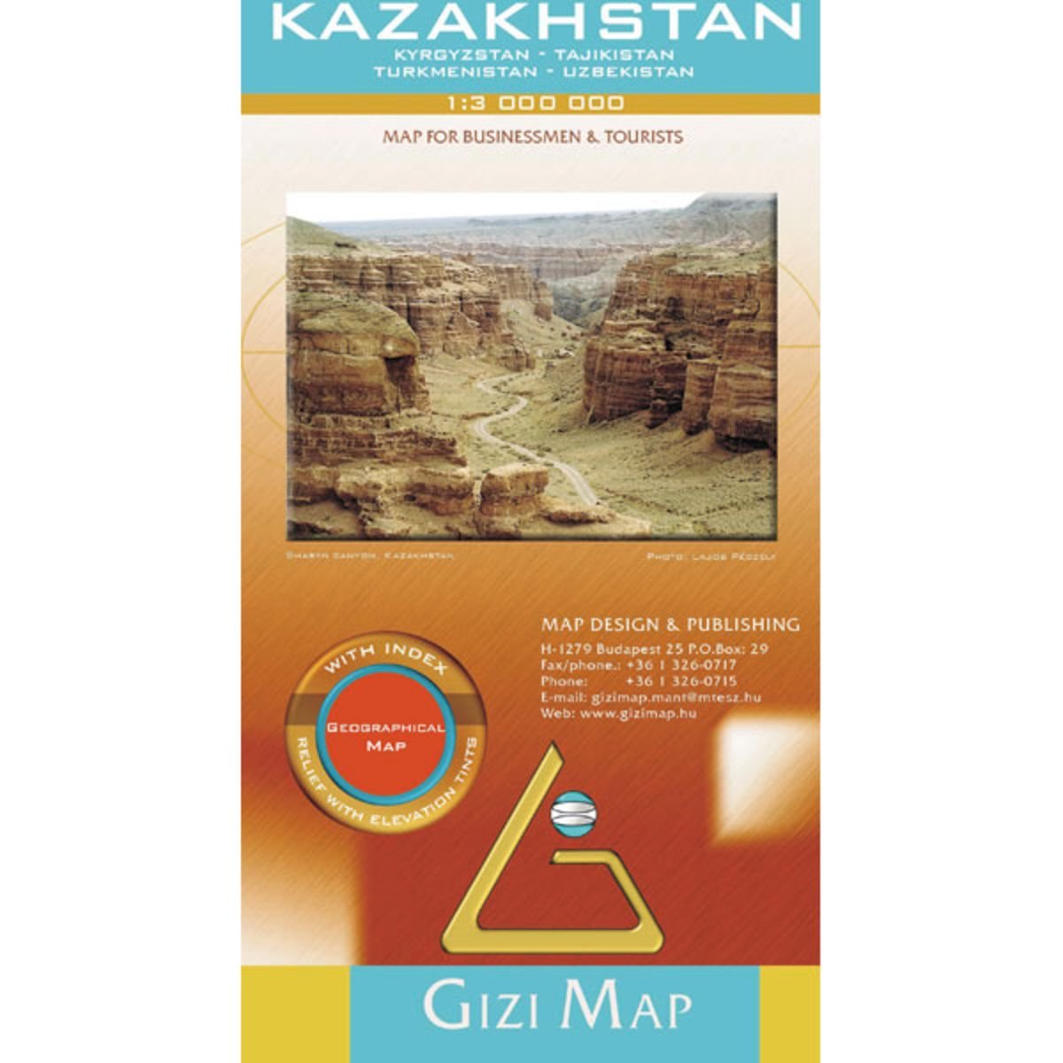 Kazakhstan Geographical Map 1 : 3 000 000 Leisure, Home & Garden