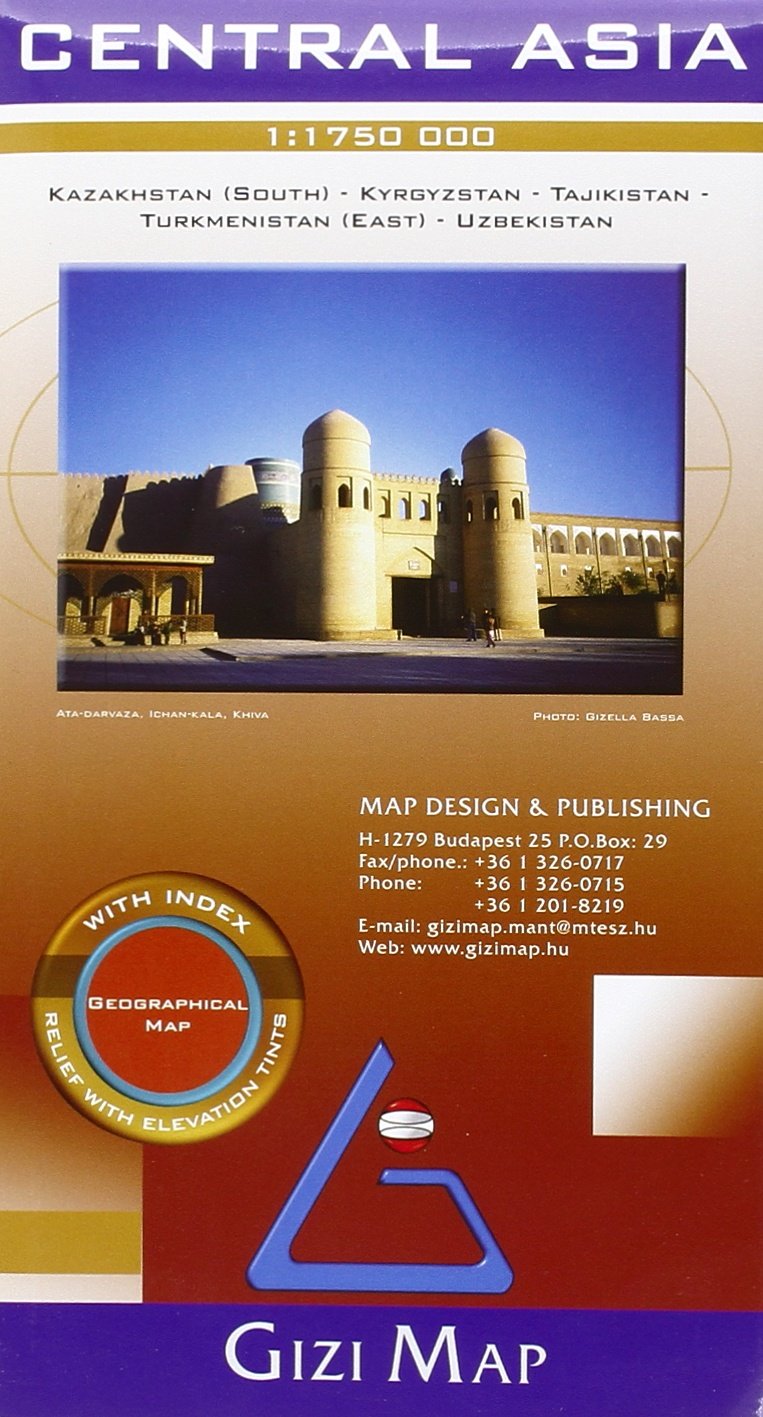 Central Asia Geographical  1 : 1 750 000 Maps & Plans