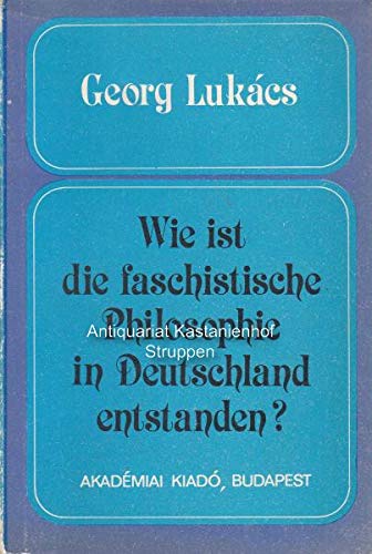 Wie ist die faschistische Philosophie in Deutschland entstanden? (1933) Books