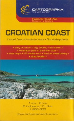 Croatian Coast Road Map by Cartographia (German, Italian and English Edition) Maps & Plans
