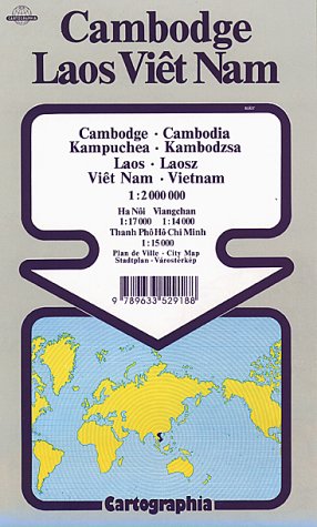 Cambodia/Laos/Vietnam (Cartographia World Travel Map S.) Geology & Geography