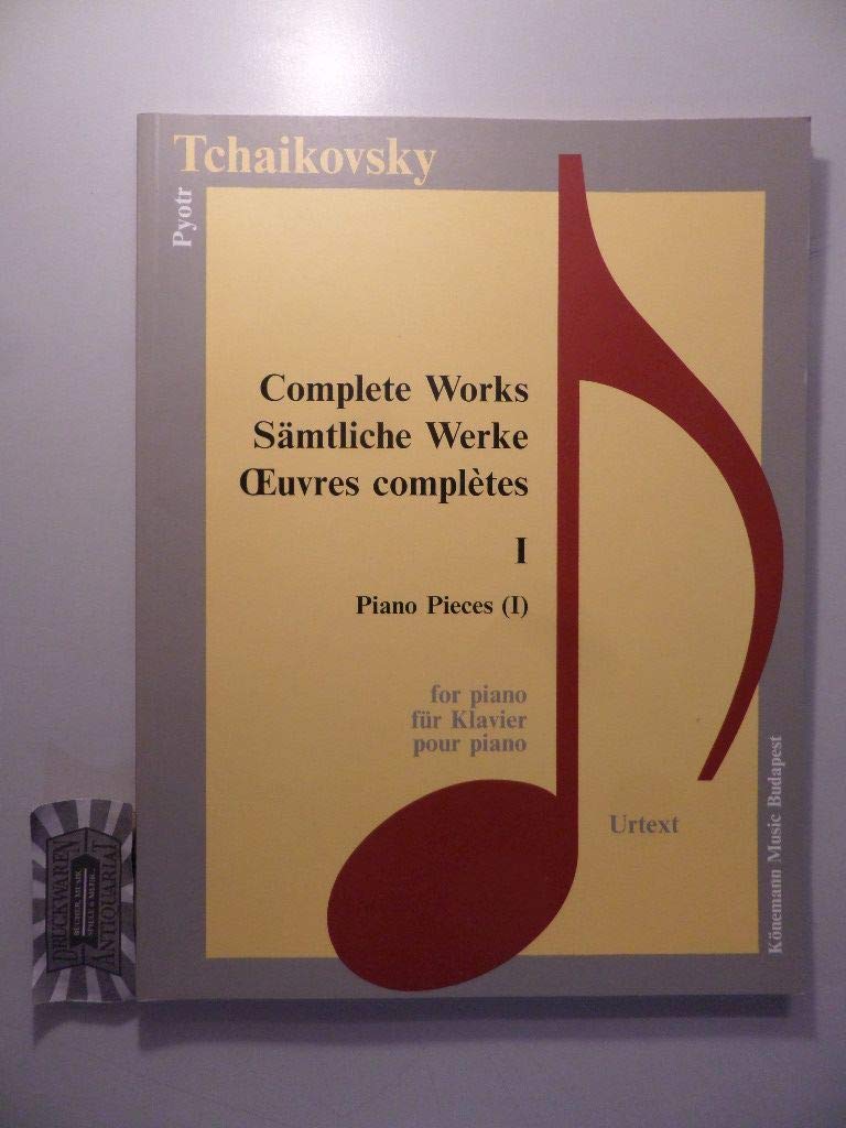 Tschaikowsky: Piano I (Op 1-9) Sheet Music