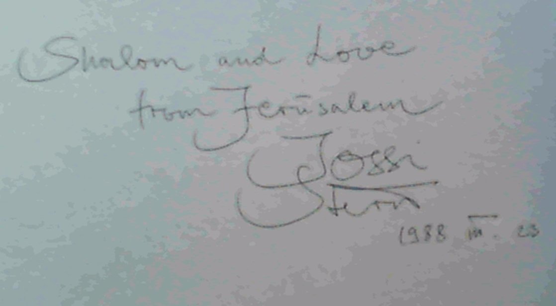 JOSSI STERNS JERUSALEM. Books