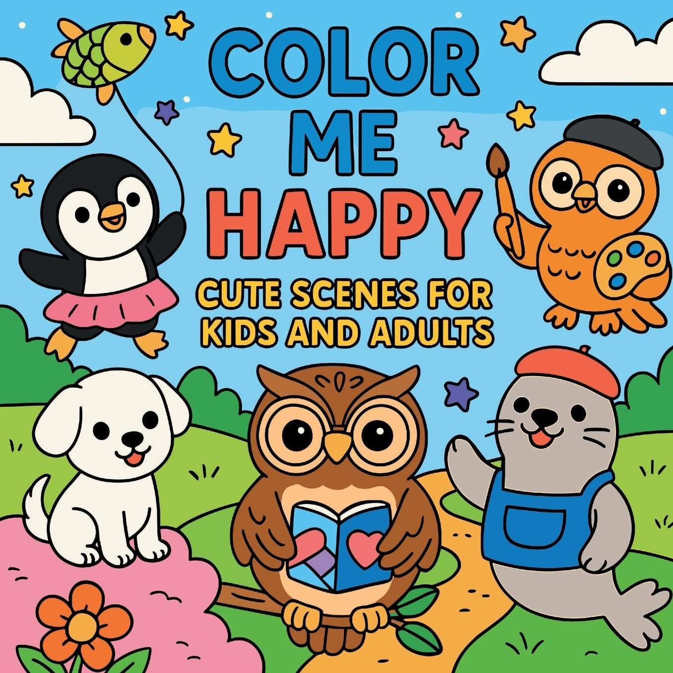 Color Me Happy - Cute Scenes for Kids and Adults Tiptoi & Games