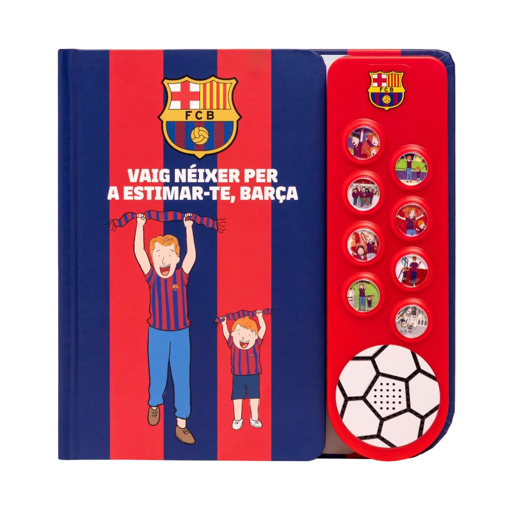 Fans Legacy - FC Barcelona Soundbuch, 8 Fan-Gesänge, Offiziell lizenziertes, Alter 2+ Leisure & Fun