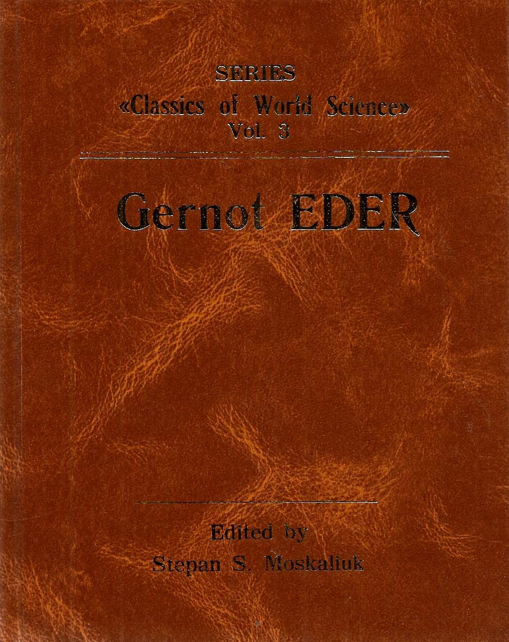 Gernot Eder - Classics of World Science Vol. 3 Books