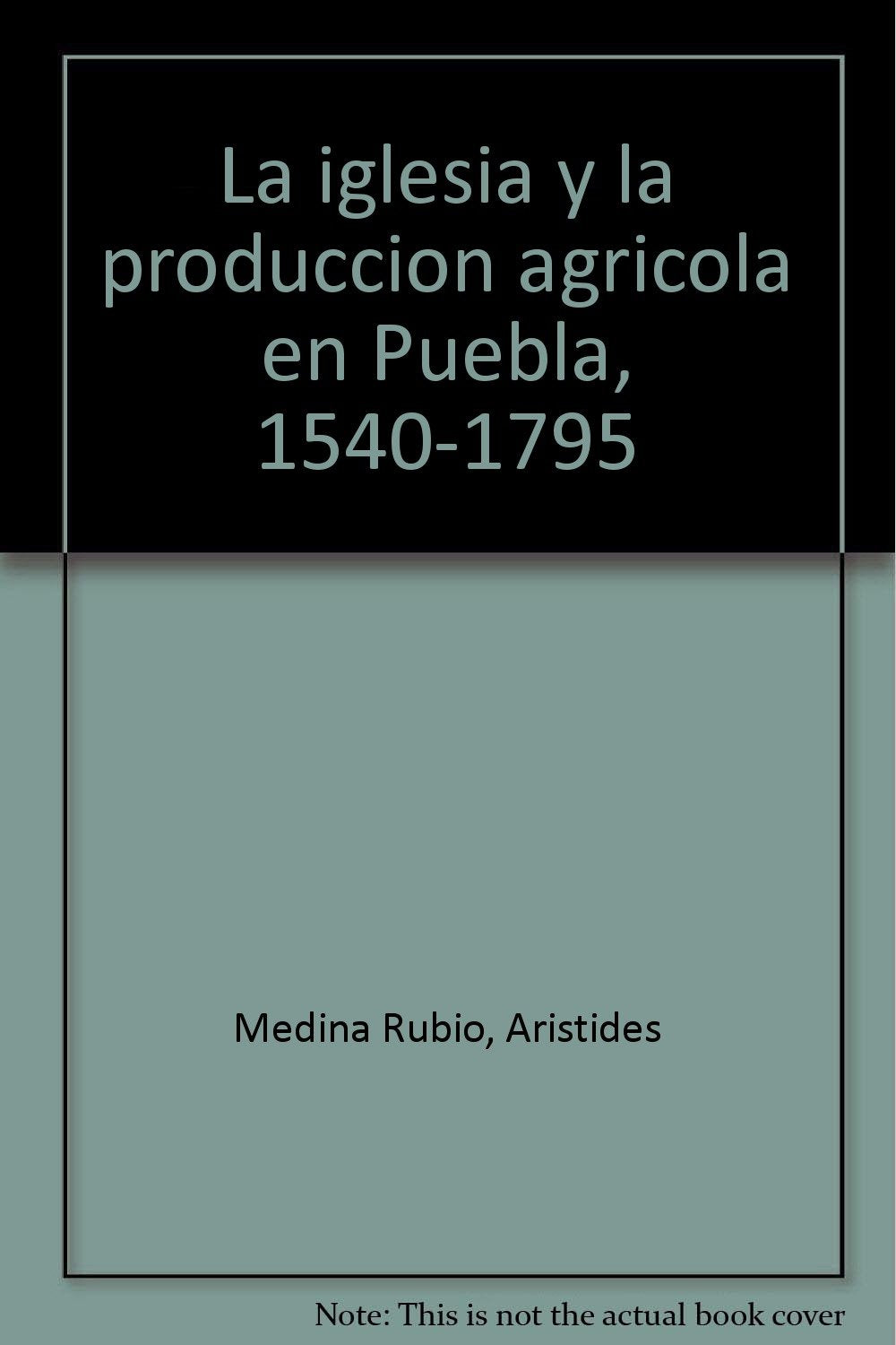 La iglesia y la produccion agricola en Puebla, 1540-1795 (Spanish Edition) Books