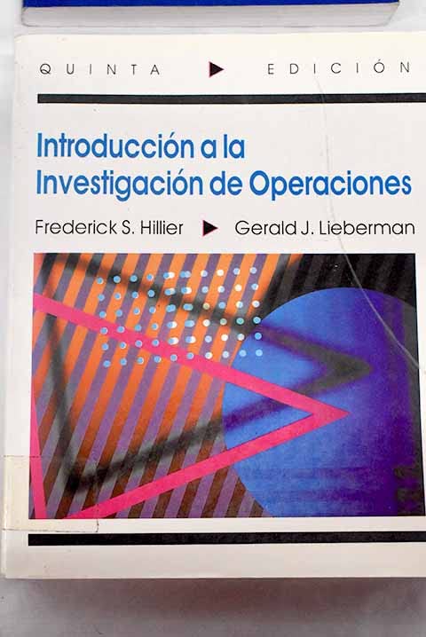 Introduccion a la Investigacion de Operaciones Books