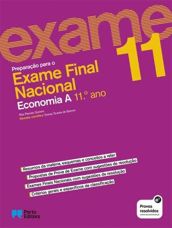 Preparação para o Exame Final Nacional - Economia A - 11.º Ano (Portuguese Edition) Rita Pereira Gomes book