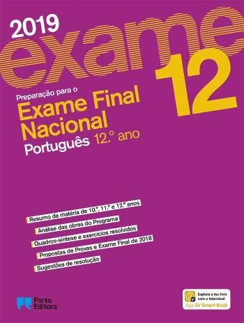 Preparação para o Exame Final Nacional 2019 - Português - 12.º Ano (Portuguese Edition) Porto Editora, S.A. book