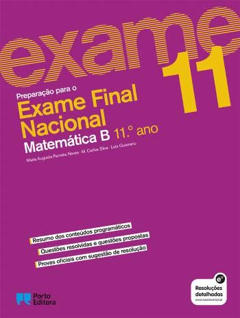 Preparação para o Exame Final Nacional - Matemática B - 11.º Ano (Portuguese Edition) Porto Editora, S.A. book