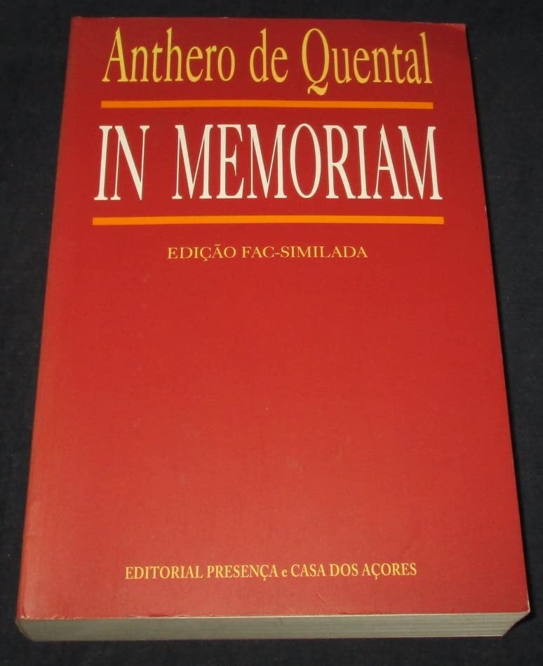 livro anthero de quental in memoriam um unico livro autores 1993 Books