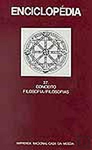 Enciclopédia Einaudi 37 Conceito Filosofia/Filosofias (Portuguese Edition) INCM – Imprensa Nacional Casa da Moeda book