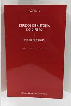 Estudos da História de Direito I Direito Português (Portuguese Edition) Paulo Merêa book