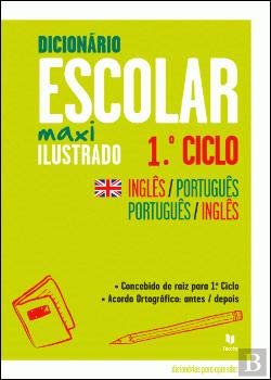 Dicionário Escolar Maxi Ilustrado Inglês-Português / Português-Inglês 1.º Ciclo Texto Editores book