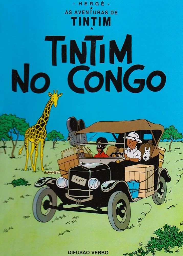 Tintin au congo (portugais verbo) book