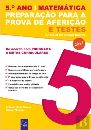 Preparação para a Prova de Aferição e Testes - Matemática 5.º Ano (Portuguese Edition) Raquel Mingote e António Lúcio Gomes book