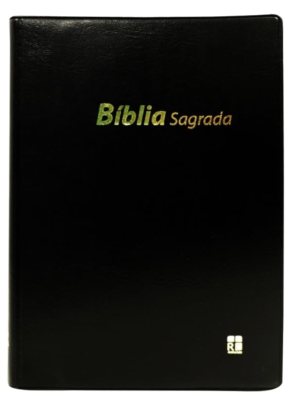 Bible en portugais, vinyle, souple, noire, tranche blanche: version Almeida RC book