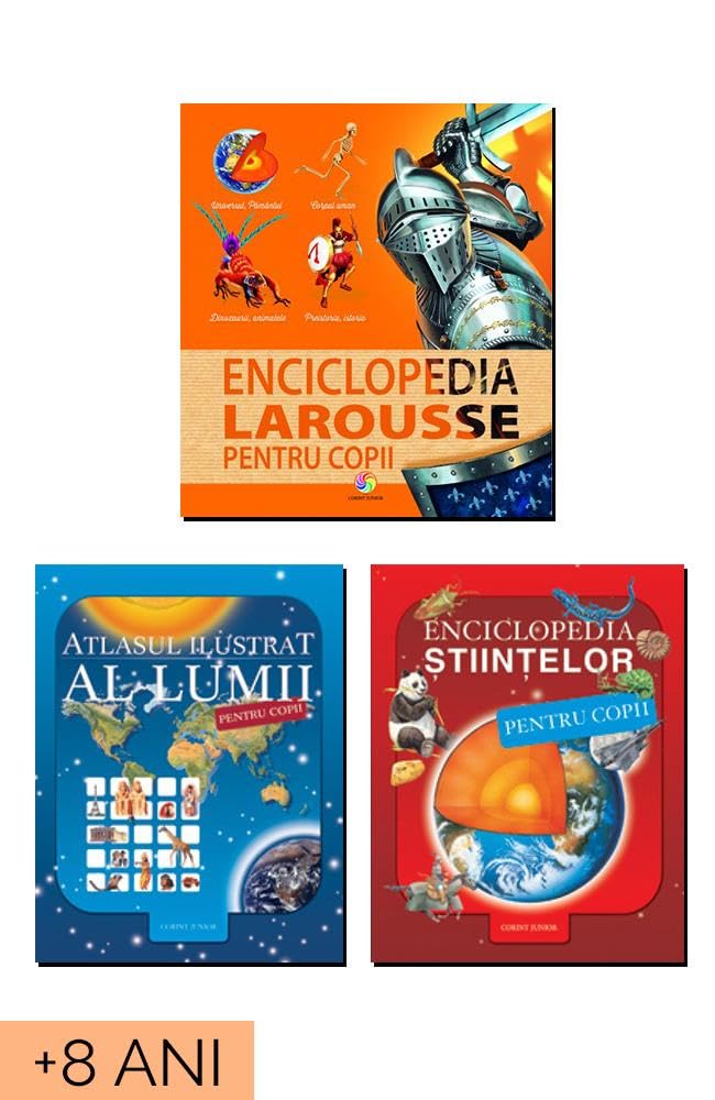 Pachet Enciclopedia Larousse pentru copii, Enciclopedia stiintelor, Atlasul ilustrat al lumii pentru copii Contemporary literature