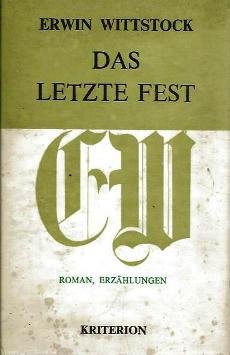 Das letzte Fest. (Werke in Einzelbänden) Books